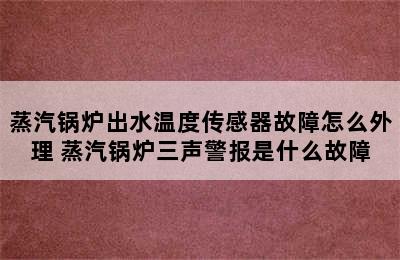 蒸汽锅炉出水温度传感器故障怎么外理 蒸汽锅炉三声警报是什么故障